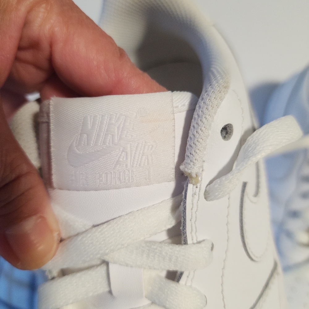 Nike Air Force 1 Low White Casual Shoes, Y7 Women 8.5 Men 7 - Picture 8 of 13